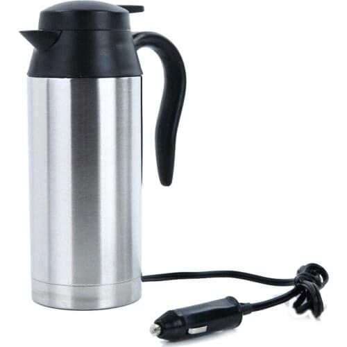 Auto Car Heating cup Stainless Steel Cup travel Kettle for Coffee Tea Heated Mug Motor Hot Water portable car cup accessories