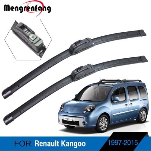 Car Accessories Front Windscreen Wiper Soft Rubber Frameless Wiper Blades For Renault Kangoo 1997-2015