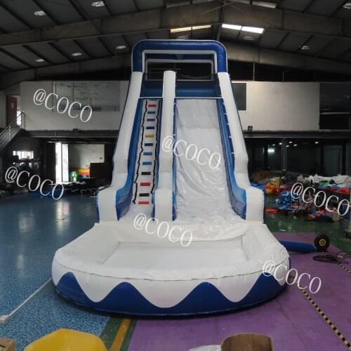 Free ship to sea port,15x4m inflatable water slide pool/outdoor inflatable water slides for adults and kids