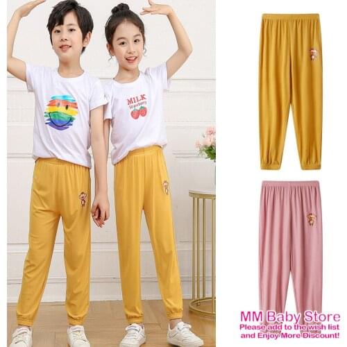 3-10Years Anti mosquito trousers 2021 Kids Boys Girls Summer Baggy Pants Clothes Children Sweatpants Trousers Breathable