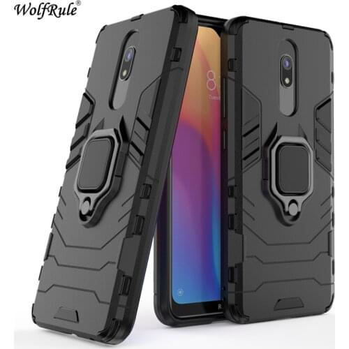 For Redmi 8A Case Cover TPU Hard PC Cover For Xiaomi Redmi 8A 8 Case Ring Holder Stand Magnetic Armor Fundas For Redmi 8A Coque