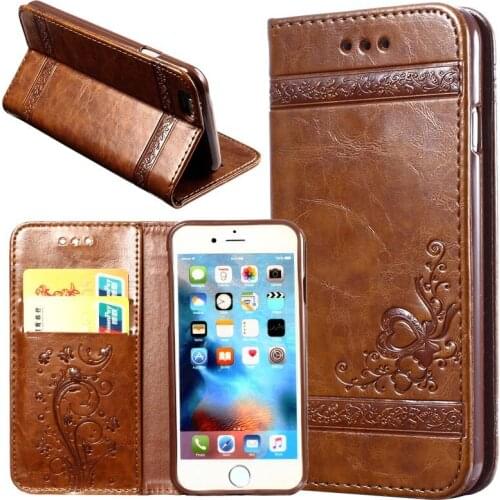 10PCS Leather Flip Wallet Phone Case For i7 i8 Dirt Resistant PU Silicon Cover Phone Bag Cases for iPhoneX