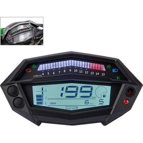Motorcycle Digital Tachometer Speedometer Odometer Gear Indicator With Speed Sensor For Kawasaki Z1000 Motorcycle Accessories