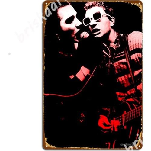 Dave Vanian &Amp; Captain Sensible - The Damned Metal Signs Wall pub Kitchen personalized Plaques Tin sign Posters