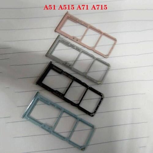 SIM Card Tray Holder SD Card Reader Slot Adapter for Samsung Galaxy A51 A71 A515 A715