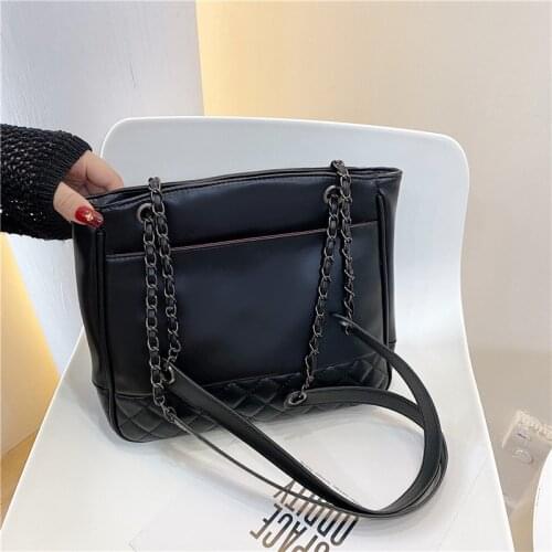 Designer Women Pu Leather Handbags High Quality Ladies Chain Crossbody Bags for Women Fashion Female Casual Tote Messenger Bag