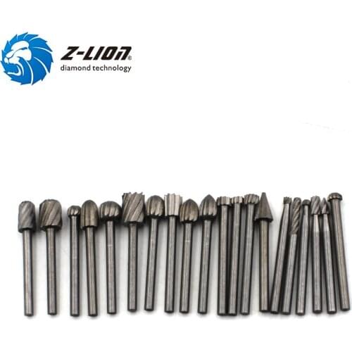 Z-LION Hot Sell 10 Piece Set of High Speed Steel Electric Shredder Grinding Head Wood Rotary Carving Knife