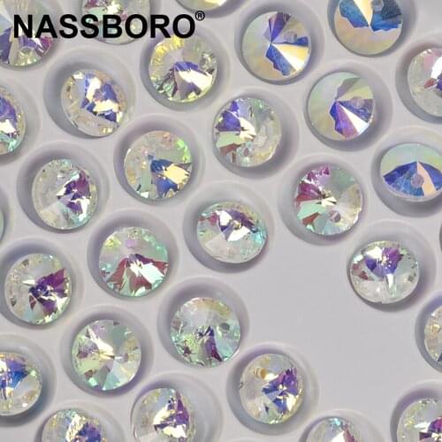 6mm 8mm 10mm Crystal Beads Pointed Back Round AB Glass Beads Fancy Stone Beads for Jewelry Making Necklaces Earrings Wholesale