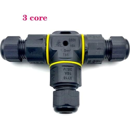 IP68 Waterproof Connector 2 Pin 3 Pin Electrical Terminal Adapter Wire Connector Screw and Soldering Pin connector for LED Light