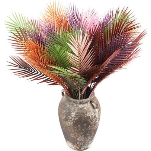 Artificial Chrysalidocarpus Leaves Multi-use Lightweight Portable Plastic Realistic Simulation Display Living Room Decoration