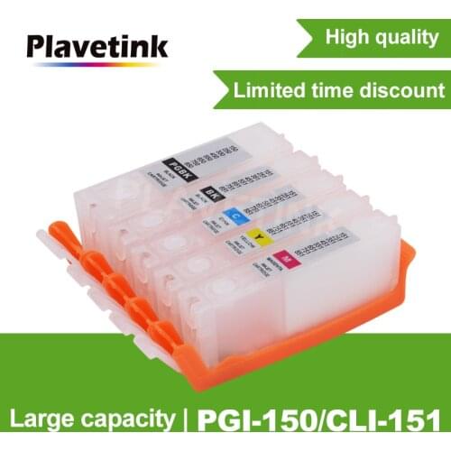 Plavetink PGI-150 CLI-151 XL Cartridge For Canon PGI-150 CLI-151 XL Printer Cartridges Work For Canon PIXMA MG5410 MG551 Printer