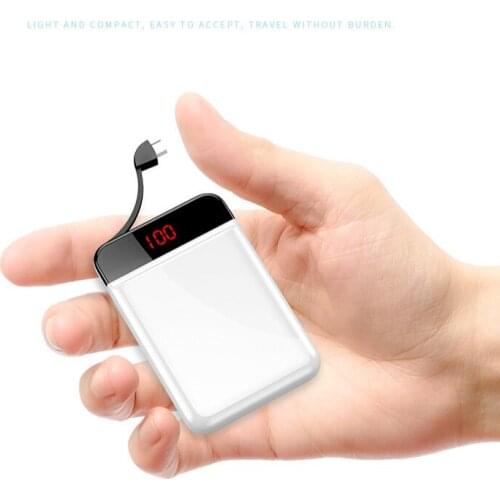 Mini Power Bank 20000mah External Battery Power bank LED Powerbank Portable Mobile phone Charger Gift Choice