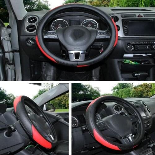 4 Colors Microfiber Leather Car Steering Wheel Cover, Fit for 40cm Steering Cover, Anti-Slip & Odor-Free, As A Great Gift
