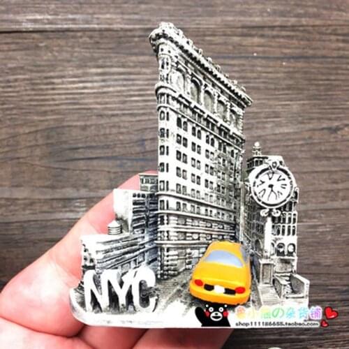 BABELEMI USA New York Time Square Taxi Fridge Magnet Travel Souvenirs Refrigerator Magnets Home Decortions Gifts