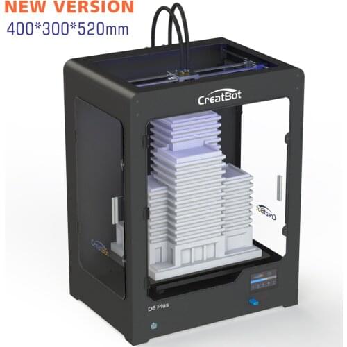 CreatBot DE PLUS02 Large Build Size 400*300*520 mm Dual Extruder 3d metal printer pvc printer China