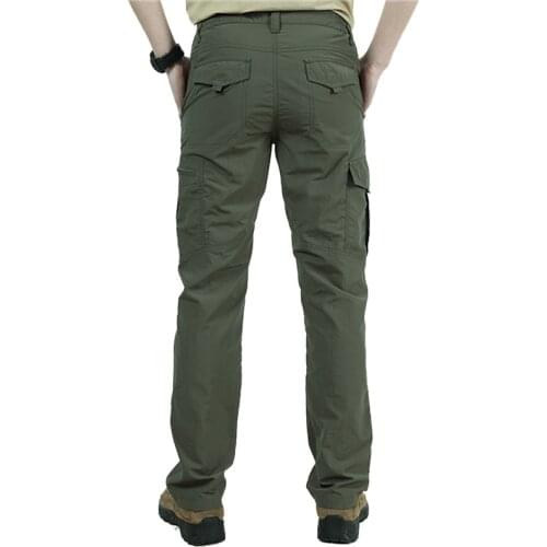 2020 Outdoor Quick Dry Hiking Pants Men Summer Mountain Climbing Fishing Trousers Army Trekking Sport Waterproof Pants
