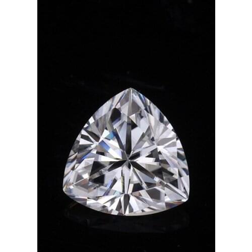 Wholesale Size 3x3~10x10mm White D Color VVS1 GH Color Moissanites Trillion shape Loose stone With GRA Certificate