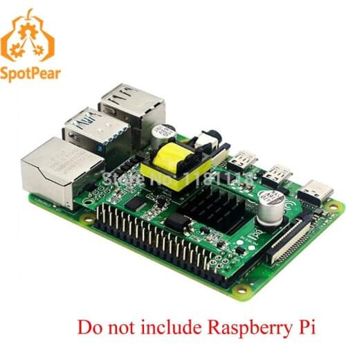 Raspberry Pi 3B+/4B POE HAT(C)Power over Ethernet HAT, with heatsink