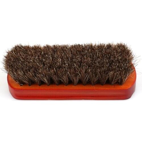 Polish Natural Leather Real Horse Hair Soft Polishing Tool Bootpolish Horsehair Shoe Brush