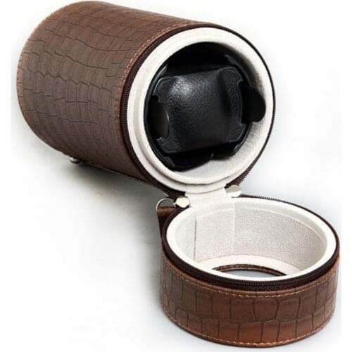 Luxury Single Watch Winder Mover Box 2 Modes Leather Automatic Watch Rotator Winding Box Mechanical Watch Accessories Remontoir