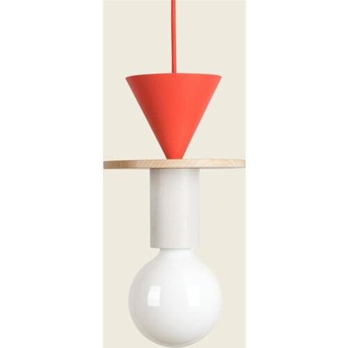 Nordic Wood Art Single Head Pendant Lights Modern Bedroom Decor Bedside Hanging Lamps LED Bar Dinning Room Furniture Lighting