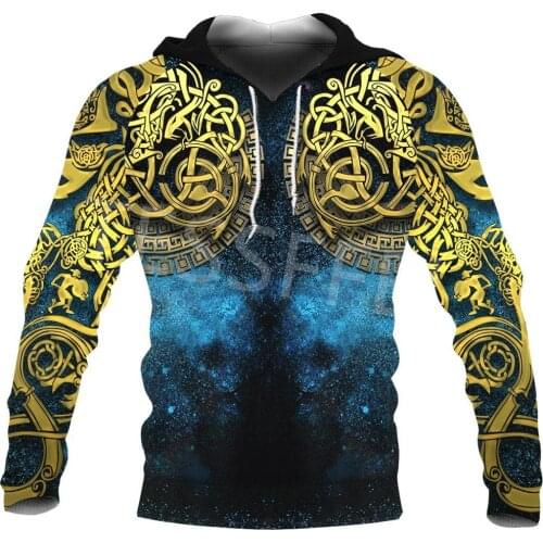 Tessffel Viking Tattoo Beautiful Pattern 3D Print Tracksuit Casual 3DfullPrint Hoodie/Sweatshirt/Jacket/Mens Womens H14