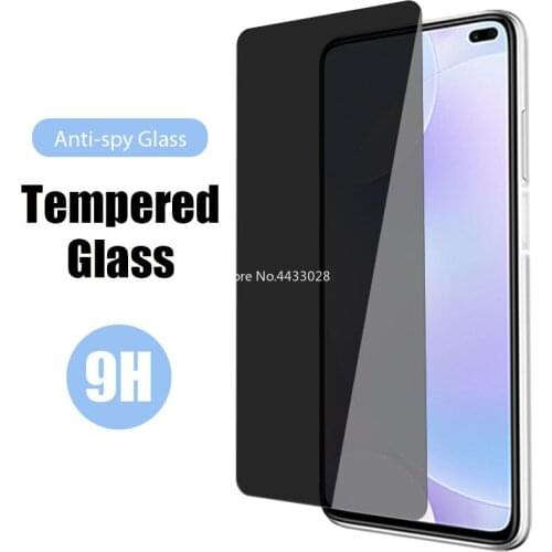 9H Privacy Tempered Glass for Xiaomi Mi 10T 9T Pro 5G A1 A2 10 9 A3 Lite Anti Glare Spy Screen Protector Protective Film Glass