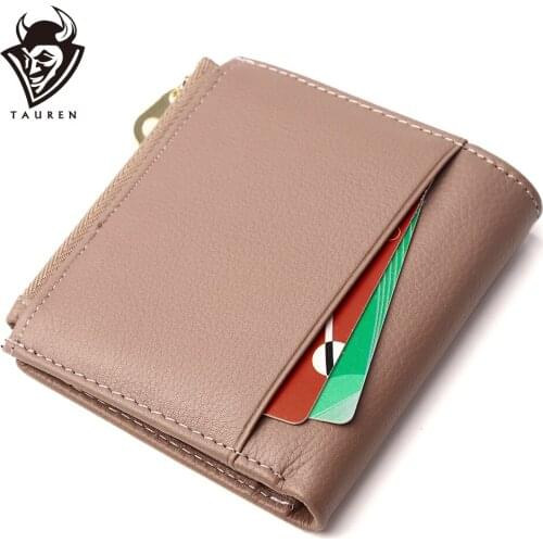 Mini Women Wallet And Purses Luxury Brand Small Coin Purse Slim Wallets RFID Pocket For Women Soft Purse