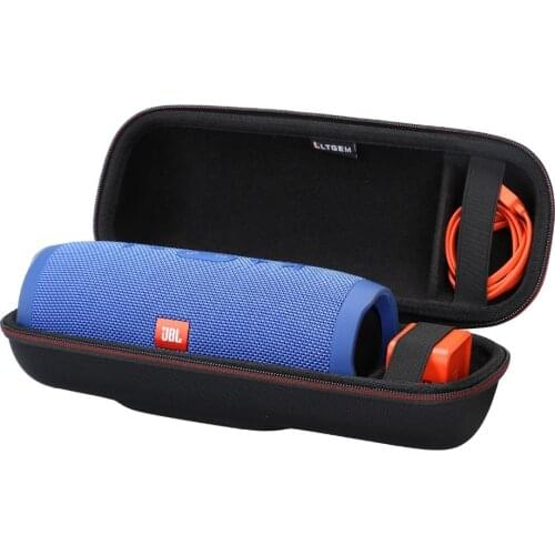 LTGEM EVA Hard Case for JBL Charge 3 Waterproof Portable Bluetooth Speaker - Travel Protective Carrying Bag Fits USB Cab