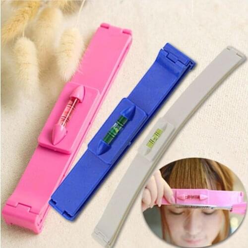 1set DIY Women Hair Trimmer Fringe Cut Tool Clipper Comb Guide For Cute Hair Bang Level Ruler Hair Accessories