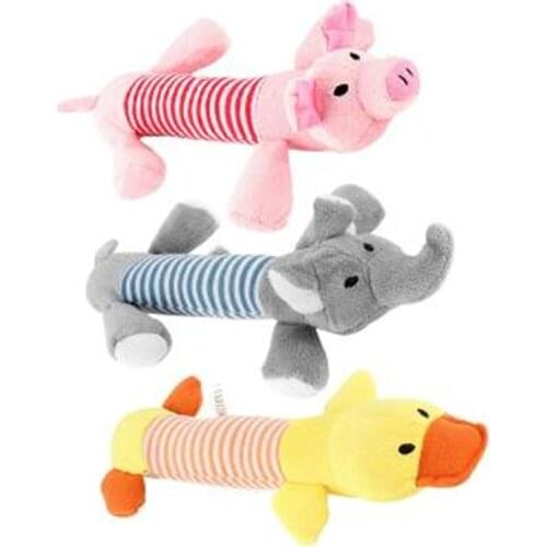 1pcs Dog Cat Pet Puppy Chew Plush toy Chew Squeaker Squeaky Pet Puppy Plush Cloth Dolls Bite Toys 30% off