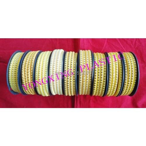 10roll/lot EC-0 0.75MM2 0-9 number each number 1 roll 1000pcs/roll