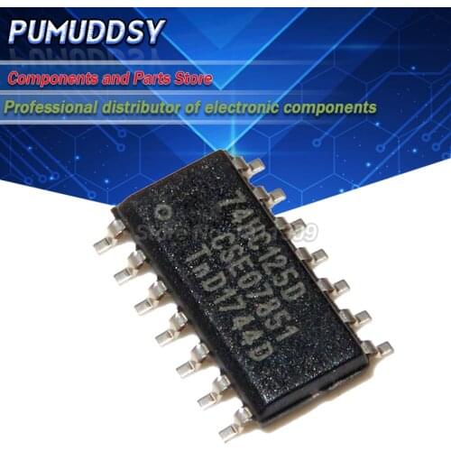 10piece 74HC125D SOP14 74HC125 SOP SN74HC125DR SN74HC125 SMD new IC