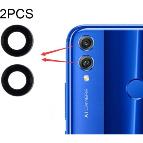 2pcs a lot Rear Back Main Rear Camera Glass Lens Cover for Huawei Honor 8X Replacement repair