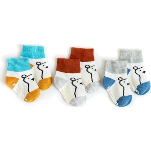 3 Pairs/lot Infant Baby Socks Baby Socks for Girls Cotton Cute Bear Socks for 0-24M Newborn Baby Clothes Accessories