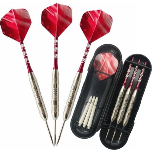 3 Pc/Set Professional 23grams Tungsten Steel Tip Darts Hard with Free Carry Case High Quality Darts for Games Carved