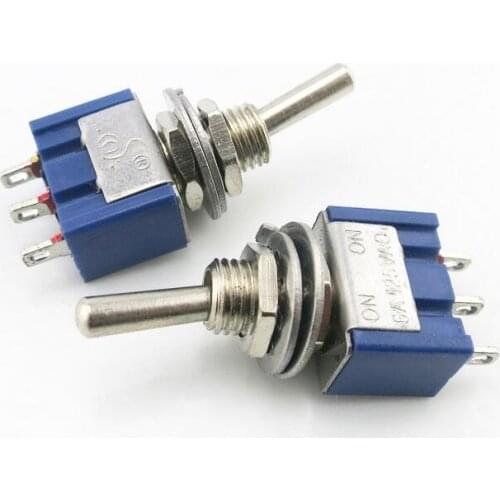 30pcs Toggle Switches MTS-102/MTS-103 250V 3A toggle switch switch for power switch ON-ON 3 pin 2 gear/3 gear