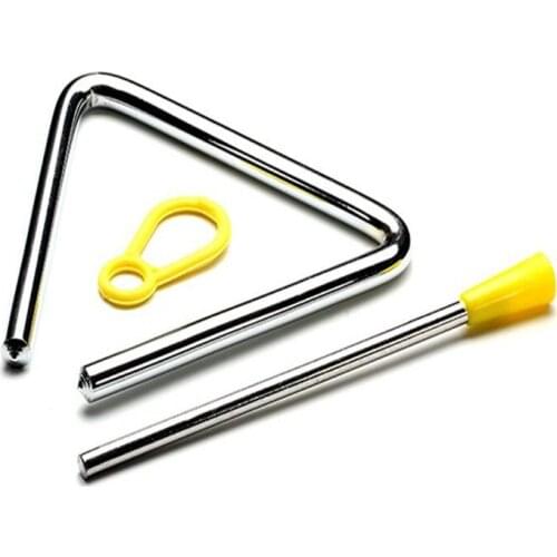 4/5/6/8/10 Inch Orff Percussion Musical Instruments Triangle Bell Childrens Early Educational Musical Toy Gifts for Kids