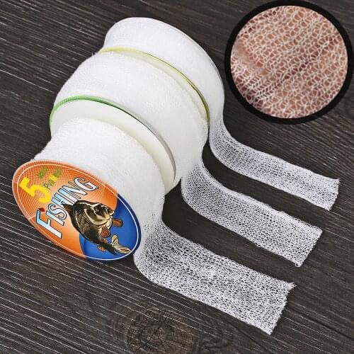5M 25/37/44mm PVA Lure Mesh Water Soluble Sack Refill Carp Fishing Stocking Boilie Rig Bait Wrap Bags Fishing Accessories