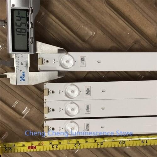 6Pieces/lot 5-lamp high brightness LCD TV backlight strip refitted universal light strip aluminum base plate light strip length
