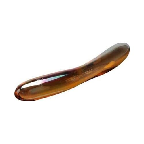 7 inch tiger eye stone massage wand hand made crystal massage instrument comfortable point stick bar and foot point massage stic