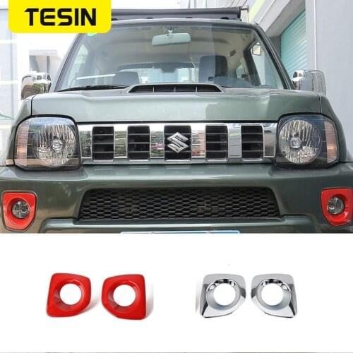 Car Stickers For Suzuki Jimny 2007-2017 Car Front Fog Light Lamp Protection Cover Sticker For Suzuki Jimny Exterior Accessories
