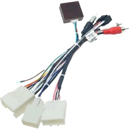 Car 16PIN Power Cord Adapter Audio Power Wiring Harness Canbus Box for Toyota /Sequoia/Lexus 330/350 2008-2015