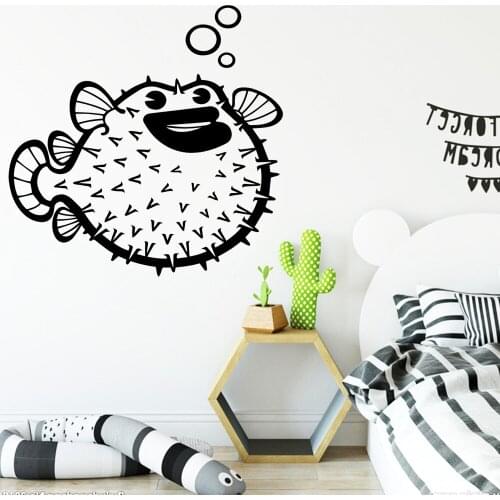 Free Shipping Fish Wallstickers Art Decal Decoration Fashion Sticker Wall Decorations Living Room Creative Stickers