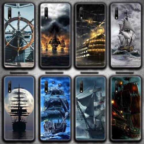 Sailing Ship Pirate ship Phone Case For Huawei Nova 6se 7 7pro 7se honor 7A 8A 7C 9C Play