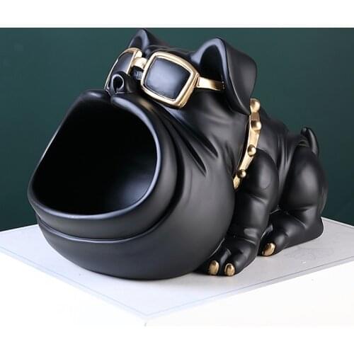 Home Room Decor,3D Figurine Miniature,Cool Dog Statue,Sculpture,Table Decoration,Desk Sundries Storage Box,Decorative Coin Bank