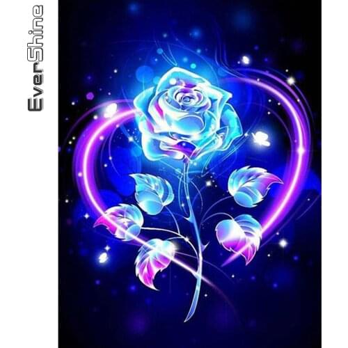 Evershine 5D DIY Diamond Painting Flower New Arrival Diamond Embroidery Rose Cross Stitch Kit Mosaic DIY Handmade Gift