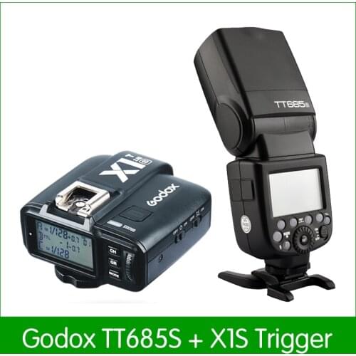 Godox TT685S 2.4G HSS TTL GN60 Flash Speedlite+ X1S Trigger Transmitter Kit for Sony a7 a7s a7m2 a6000