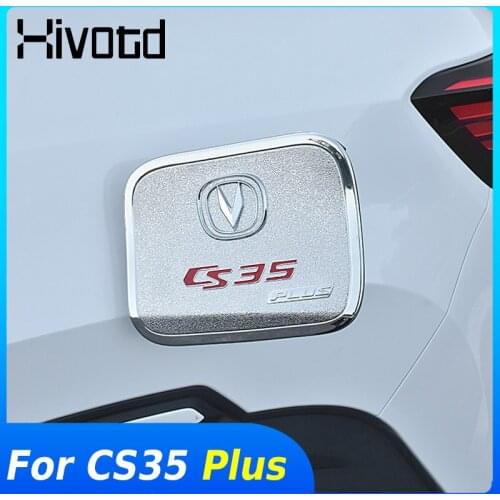 Hivotd Fuel Tank Cap Sticker Accessories Car Styling Exterior Decoration Parts Car Modification For Changan CS35 Plus 2019 2020