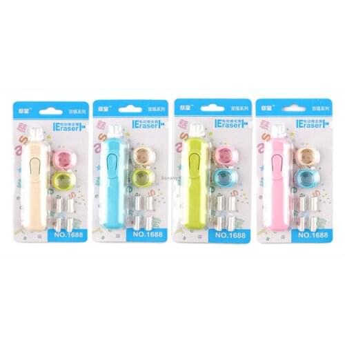 4pc Office School Students Electric Eraser,Sketch Writing Drawing Battery Powered Electric Eraser Students Stationery Gift